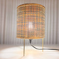 Lampe de table en osier