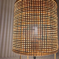 Wicker table lamp
