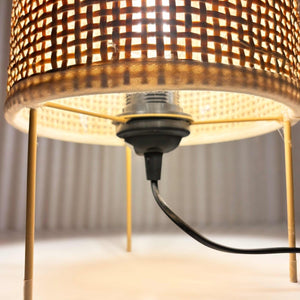 Lámpara de mesa de mimbre "JORN" - E27 - Barcelona Led-