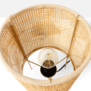 Lámpara de mesa de mimbre "JORN" - E27 (13)