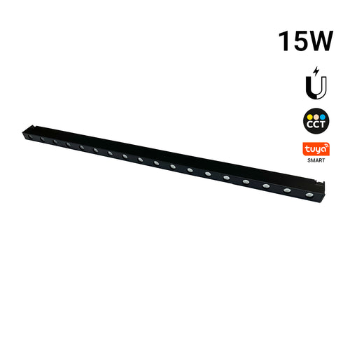 Oprawa liniowa do szyny magnetycznej - 15W - 24º - 10mm - CCT + SMART - UGR18 - 48V