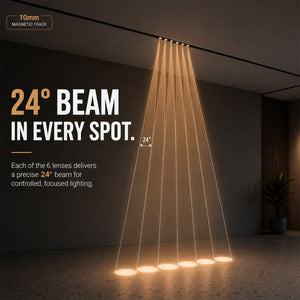 Luminaria lineal para carril magnético - 5W - 24º - 10mm - CCT + SMART - UGR18 - 48V (8)