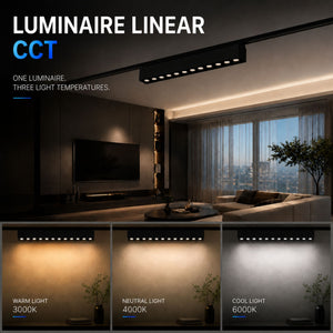 Luminaria lineal para carril magnético - 12W - 26mm - CCT + SMART - UGR18 - 48V (6)