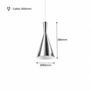 Lámpara colgante metal "Solvang" (77)