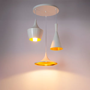 Lámpara colgante nórdica de metal "Trippel" - Barcelona Led-Decoración