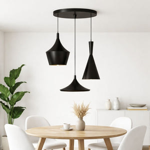 Lámpara colgante nórdica de metal "Trippel" - Barcelona Led-Decoración