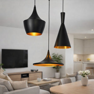 Lámpara colgante nórdica de metal "Trippel" (1)