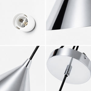 Lámpara colgante de metal "CUSPIDE XL" - E27 - Ø46cm (8)