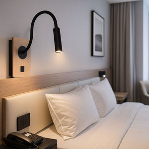 Aplique de pared flexible para lectura "LONDON" - Chip CREE - 3W - USB+USBC (11)