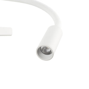 Aplique de pared para lectura "TARAN" - Con foco LED orientable y puerto USB - E27 + 3W (10)
