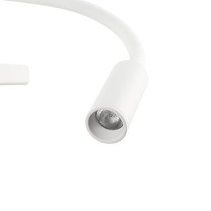 Aplique de pared para lectura "TARAN" - Con foco LED orientable y puerto USB - E27 + 3W (10)