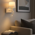 Applique murale « TARAN » pour la lecture - Avec spot LED orientable et port USB - Culot E27 + 3 W 3