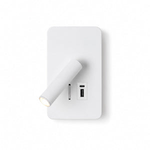 Aplique de pared "ALIX" - 3W - 2600K - USB+USB-C - Instalación superficie | | Barcelona Led