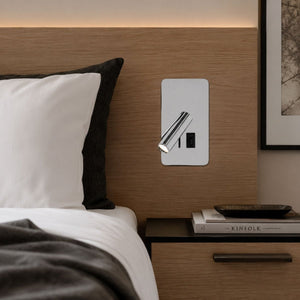 Aplique de pared "NORU" - 3W - 2600K - USB+USB-C - Empotrable | | Barcelona Led