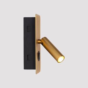 Aplique de pared "NORU" - 3W - 2600K - USB+USB-C - Empotrable (18)