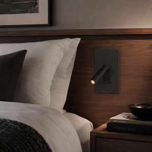 Aplique de pared "NORU" - 3W - 2600K - USB+USB-C - Empotrable | | Barcelona Led