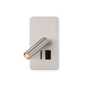 Aplique de pared "NORU" - 3W - 2600K - USB+USB-C - Empotrable (32)