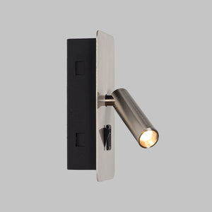 Aplique de pared "NORU" - 3W - 2600K - USB+USB-C - Empotrable (34)