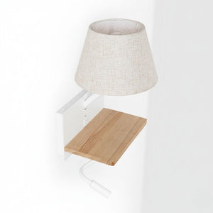 Aplique de pared para lectura "Artin USB + USBC" - Con foco LED orientable y puerto USB + USBC - E27 + 3W - Barcelona Led-Decoración