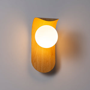 Aplique de pared "NARA" - Efecto madera - G9 (2)