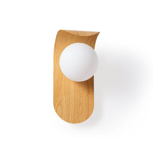 Aplique de pared "NARA" - Efecto madera - G9 (4)