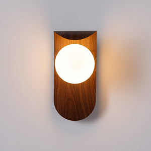 Aplique de pared "NARA" - Efecto madera - G9 - Barcelona Led-Decoración