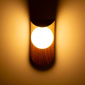 Aplique de pared "NARA" - Efecto madera - G9 (7)