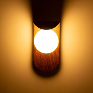 Aplique de pared "NARA" - Efecto madera - G9 - Barcelona Led-Decoración