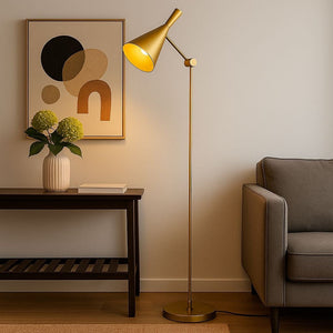 Lámpara de pie de diseño "Olivia" Negro - Barcelona Led-Decoración