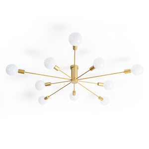 Lámpara de techo "ASTRA" - 10 luces - E27 - Barcelona Led-Decoración