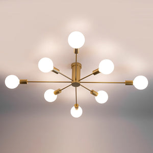 Lámpara de techo "ASTRA" - 8 luces - E27 - Barcelona Led-Decoración