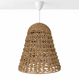Lámpara colgante en seagrass "CAMPANULA" - E27 - Ø40 cm