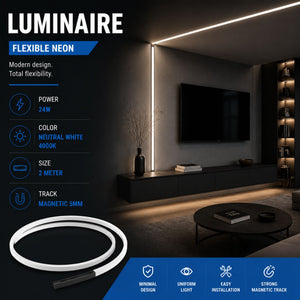 Neon LED flexible para carril magnético - 5mm - 24W - 24V - 2 metros (14)