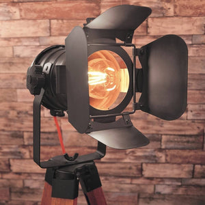 Lámpara de pie vintage con trípode "CINEMA" 139cm - Barcelona Led-Decoración