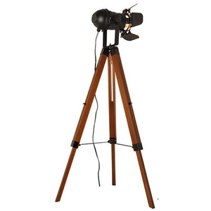 Lámpara de pie vintage con trípode "CINEMA" 139cm - Barcelona Led-Decoración
