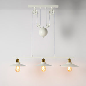 Lámpara colgante de poleas "CLOCK WORK" - 3 x E27 - Barcelona Led-Decoración