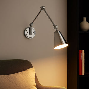 Aplique de pared vintage orientable "Tika" (38)