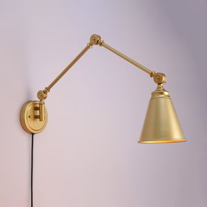 Aplique de pared vintage orientable con cable y enchufe "Tika" - Barcelona Led-Decoración