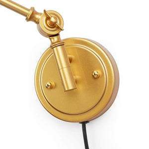 Aplique de pared vintage orientable con cable y enchufe "Tika" - Barcelona Led-Decoración