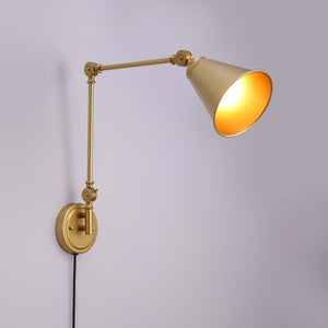 Aplique de pared vintage orientable con cable y enchufe "Tika" - Barcelona Led-Decoración