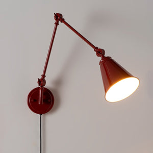 Aplique de pared vintage orientable con cable y enchufe "Tika" - Barcelona Led-Decoración