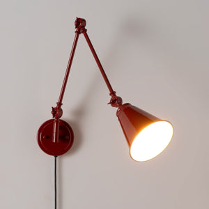 Aplique de pared vintage orientable con cable y enchufe "Tika" - Barcelona Led-Decoración