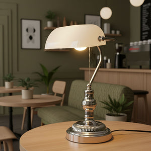 Lámpara de mesa vintage "BANQUERO" - E27 (55)