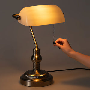 Lámpara de mesa vintage "BANQUERO" - E27 (38)