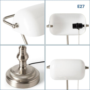Lámpara de mesa vintage "BANQUERO" - E27 - Barcelona Led-Decoración