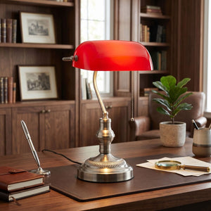 Lámpara de mesa vintage "BANQUERO" - E27 - Barcelona Led-Decoración