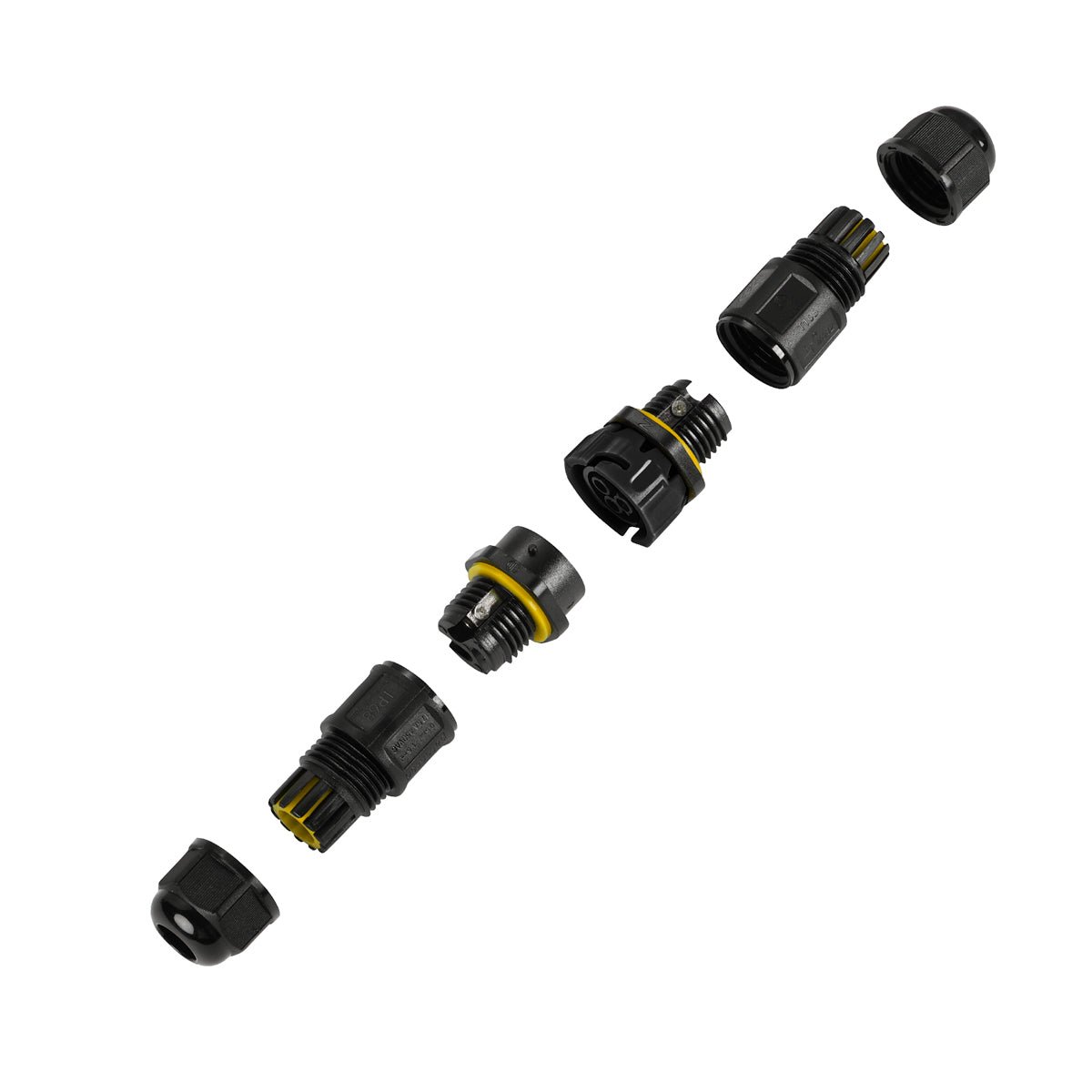 Conector impermeable - 3P - IP68 - 0.5-1.5mm² - 24A - T105 - Barcelona Led-Material eléctrico