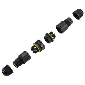 Conector impermeable - 6P - Macho y hembra - IP68 - 0,5-2,5mm² - 24A - T105 - Barcelona Led-Material eléctrico