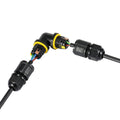 Waterproof L-shaped connector - 3P - IP68 - 0.5-2.5mm² - 24A - T105 5