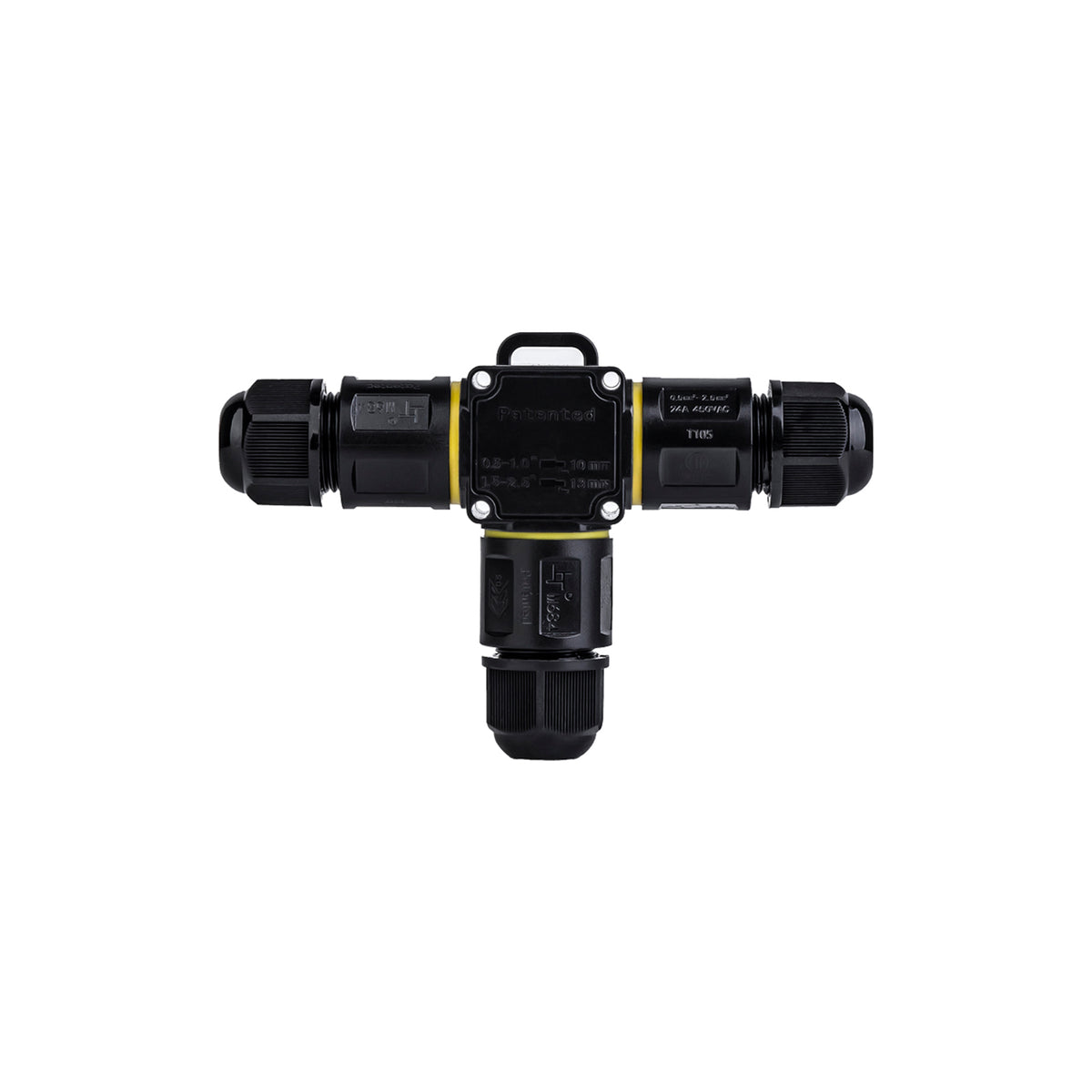 Conector impermeable en T - M20 - IP68 - 0.5 - 2.5mm²